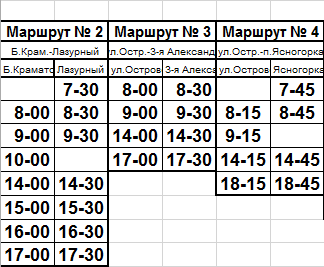 расписание1