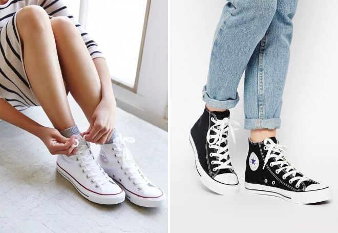 Высокие кеды Converse фото