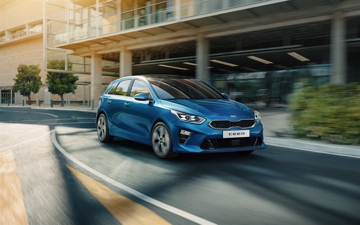 thumb2 kia ceed 2018 new ceed 2018 blue hatchback front view
