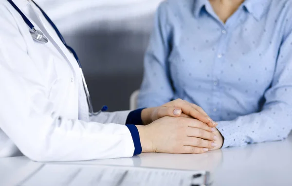woman doctor is holding